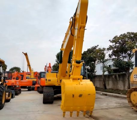 Máy xúc Komatsu cũ 2840mm Đường ray màu vàng Máy xúc cũ PC200-8