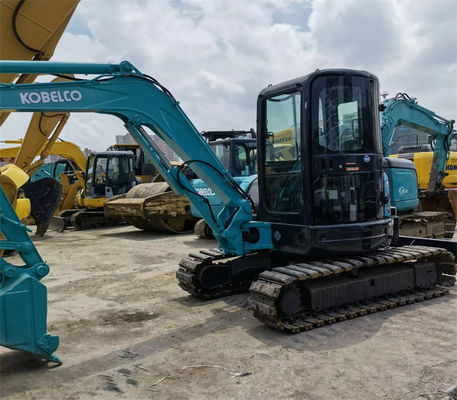 SK55SRX tay hai Tình trạng tốt Kobelco Excavators 5260kg với dung lượng 0.12m3