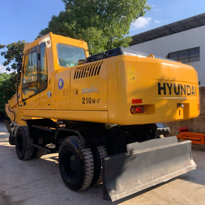 Hyundai gốc Hàn Quốc sử dụng 210W-7 Wheel Excavator Digger Hyundai chất lượng cao để bán