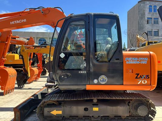 Sử dụng HITACHI ZX70 Mini máy đào Nhật Bản 7 tấn Zaxis 70 với động cơ Isuzu loại di chuyển