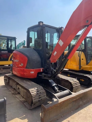 Dùng cho Máy xúc mini Kubota Kx163 6.3 tấn, Máy ủi thủy lực bánh xích, Động cơ Nhật Bản, Máy xúc mini Kubota Kx163 đã qua sử dụng