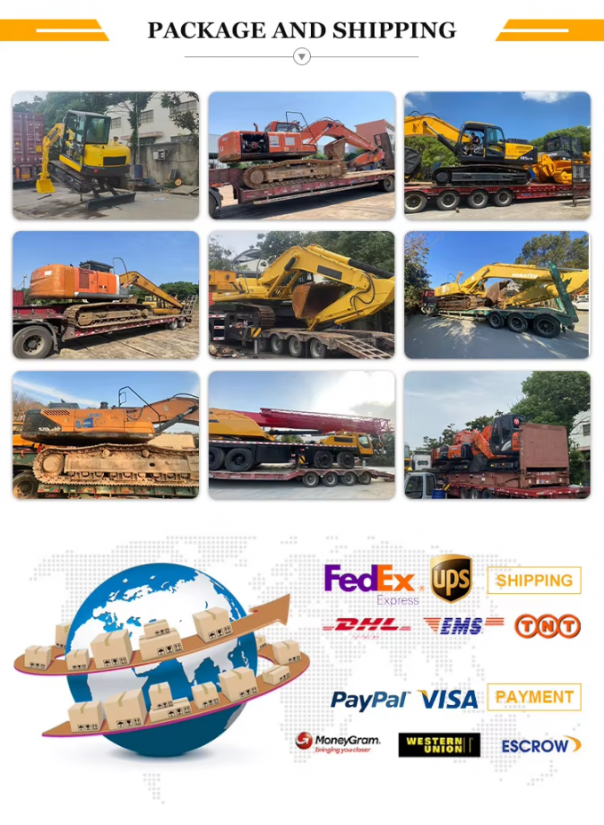 Máy xúc đã qua sử dụng Caterpillar 325B 325BL Cat 325BL 325D 325DL 325D2 với động cơ mạnh mẽ 6